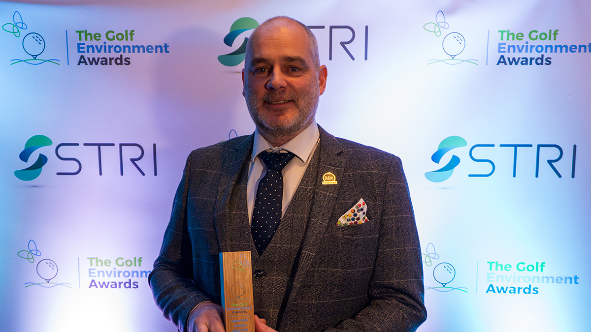 John Milne won Conservation Greenkeeper of the Year in 2024