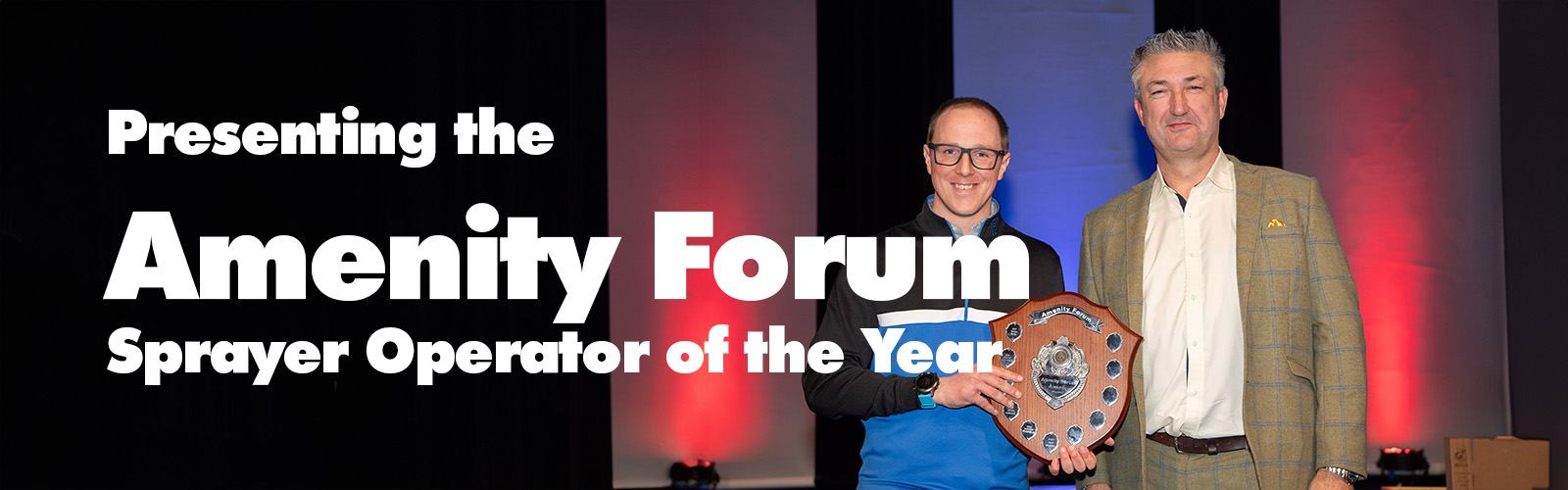 Presenting the Amenity Forum Sprayer Operator of the Year Award