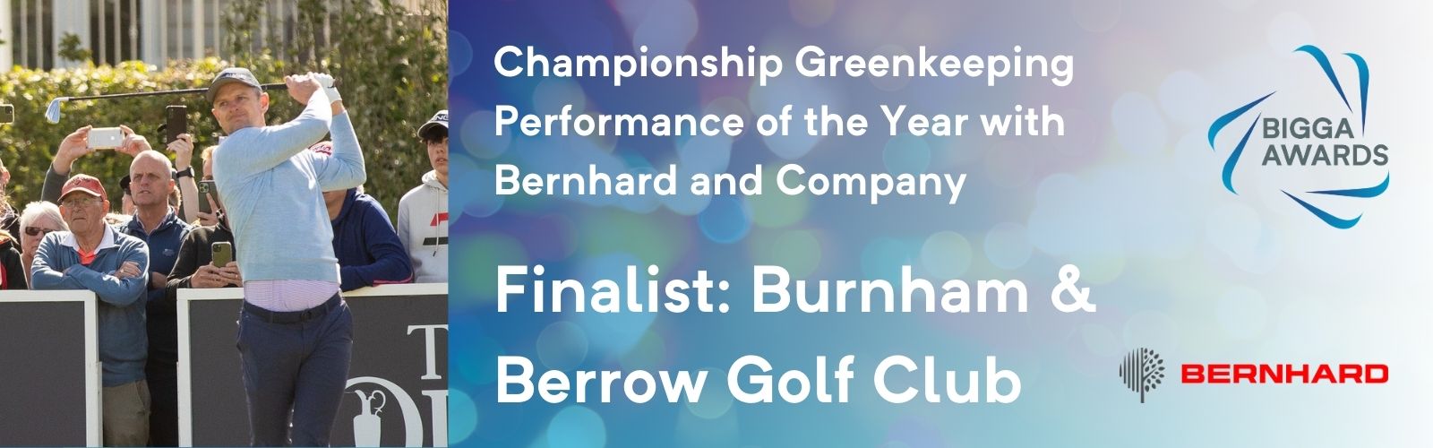 Burnham & Berrow is a finalist in the BIGGA Awards 2025